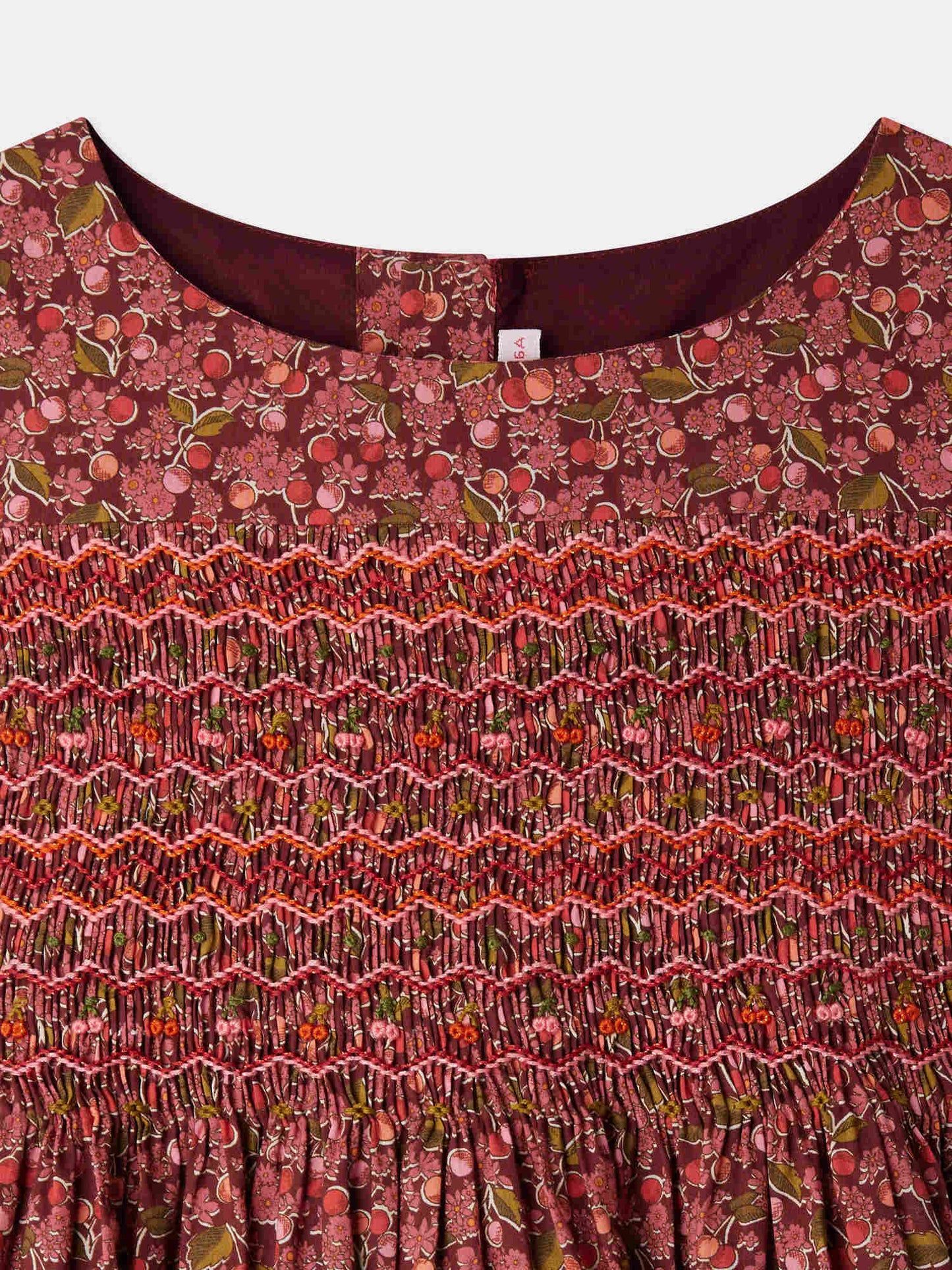 Bonpoint Im Grenadine Smocked Liberty Duchesse Dress
