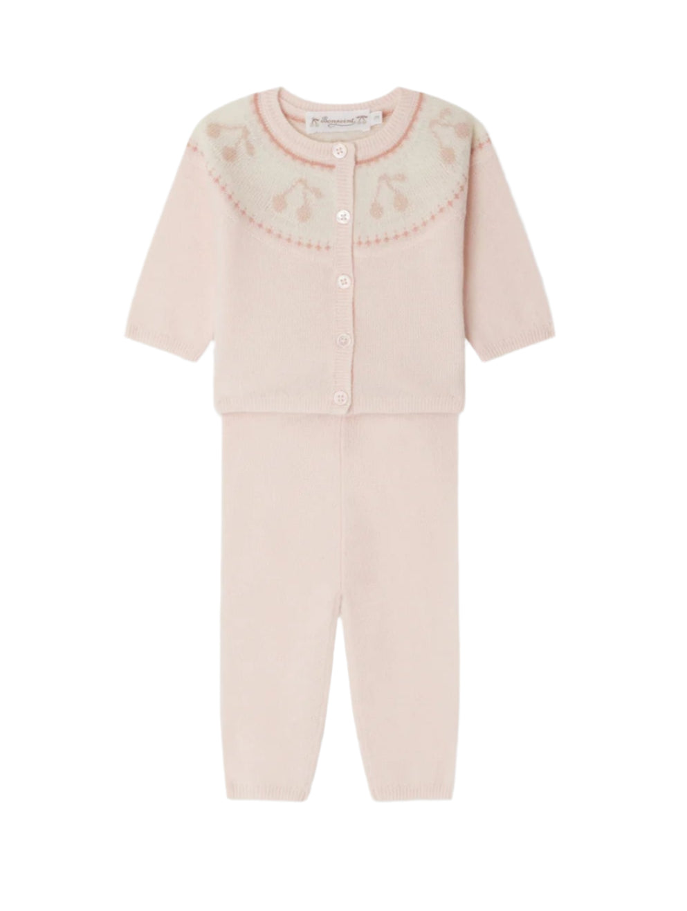 Bonpoint Jenny Cherry Sweater Set
