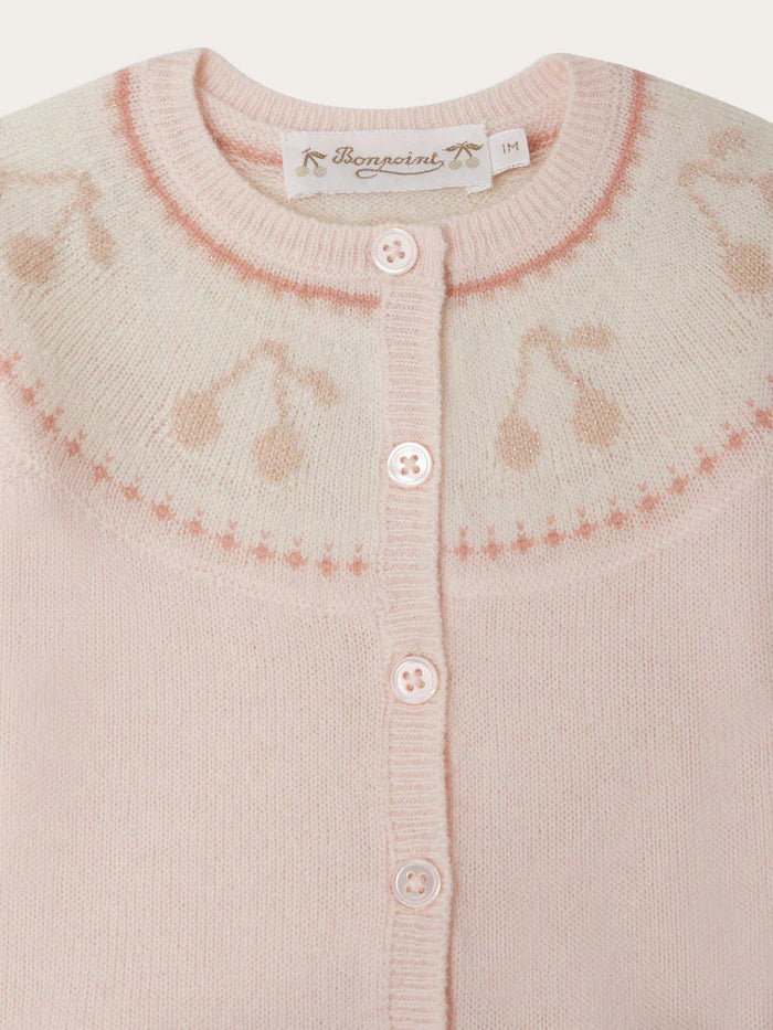 Bonpoint Jenny Cherry Sweater Set