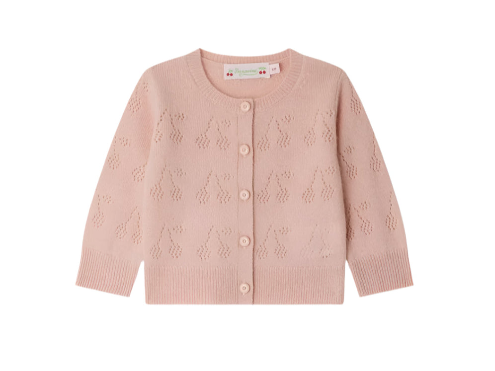 Bonpoint Gwenoli Rose Cashmere Cardigan