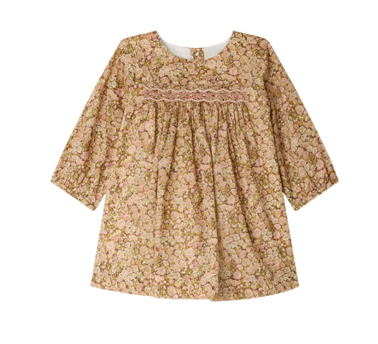 Bonpoint Pink Camelia Felicie Smocked Liberty Dress
