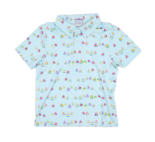 BlueQuail Boat Race Polo Short Sleeve Shirt