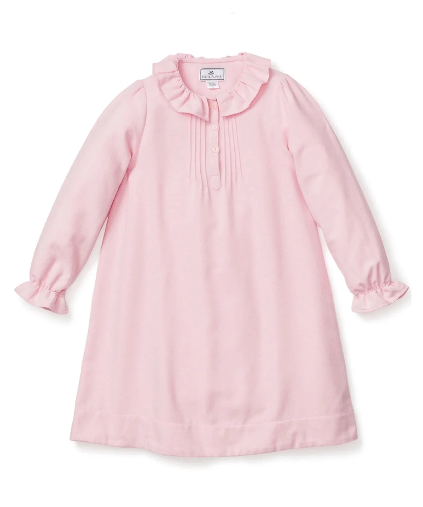 Petite Plume Pink Flannel Victoria Nightgown