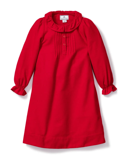 Petite Plume Red Victoria Flannel Nightgown