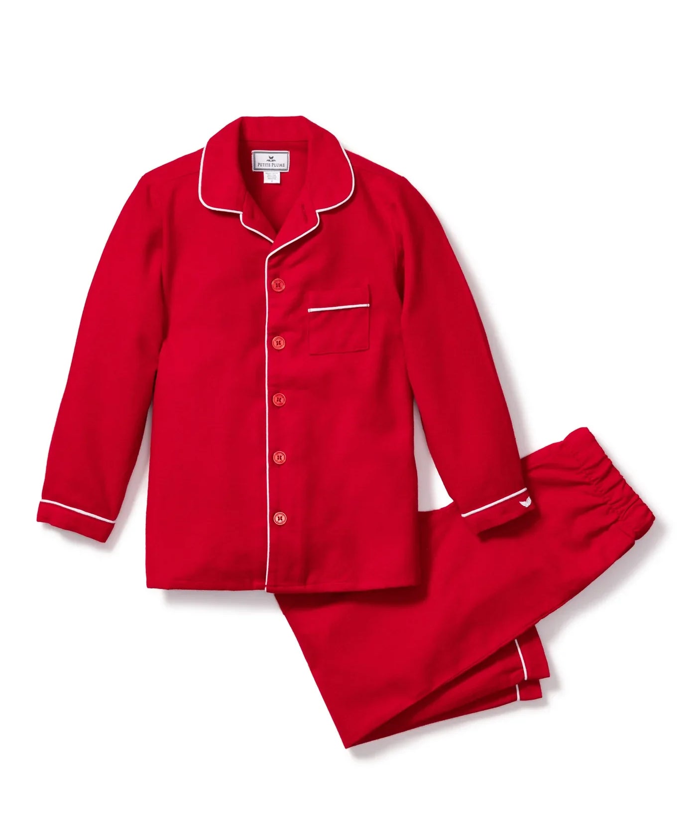 Petite Plume Red Flannel Christmas Pajamas