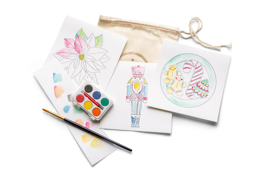 Letterpress Holiday Watercolor Creative Kit 