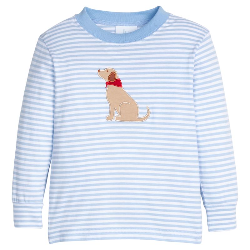 Little English Applique T-Shirt - Seated Lab