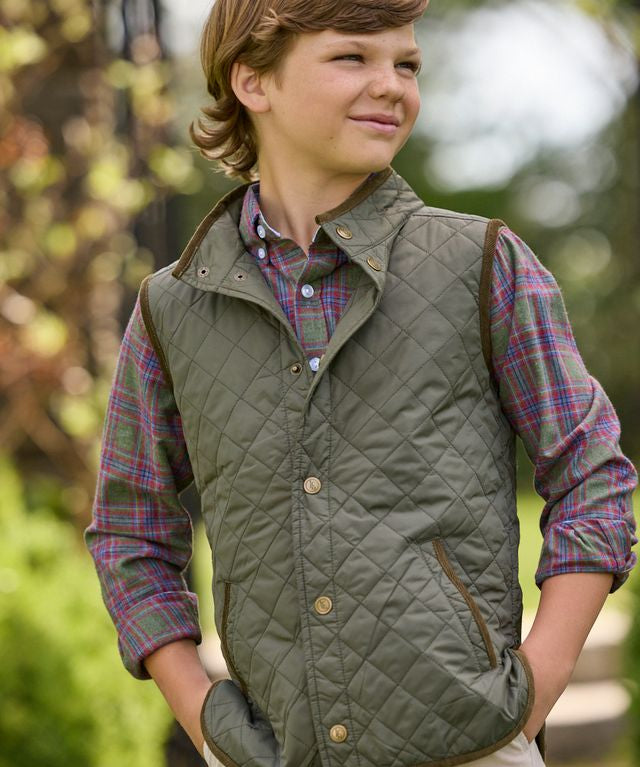 Little English Button Down Shirt - Thornhill Plaid