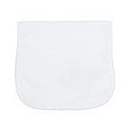 Nellapima White Bubble Baby Burp Cloth - White Picot Trim