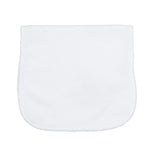 Nellapima White Bubble Baby Burp Cloth - White Picot Trim