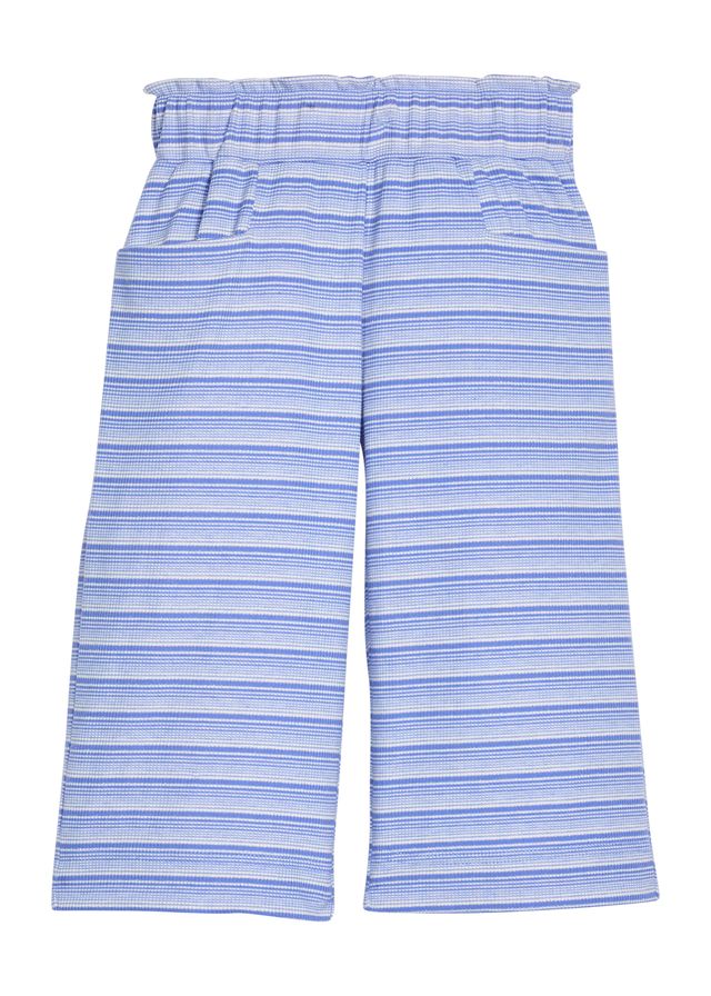 Bisby Palazzo Pants- Blue Sparkle Stripe