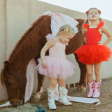 Cowgirl Red and Pink Bow Boots