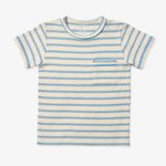 Oso & Me Willie T-Shirt- Dusty Blue Stripe