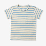 Oso & Me Willie T-Shirt- Dusty Blue Stripe