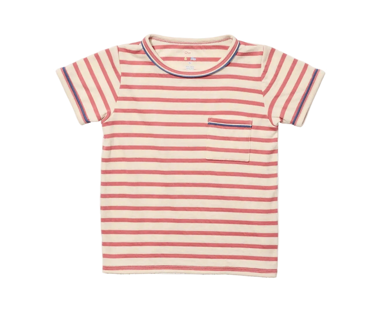 Oso & Me Willie T-Shirt- Nautical Red Stripe