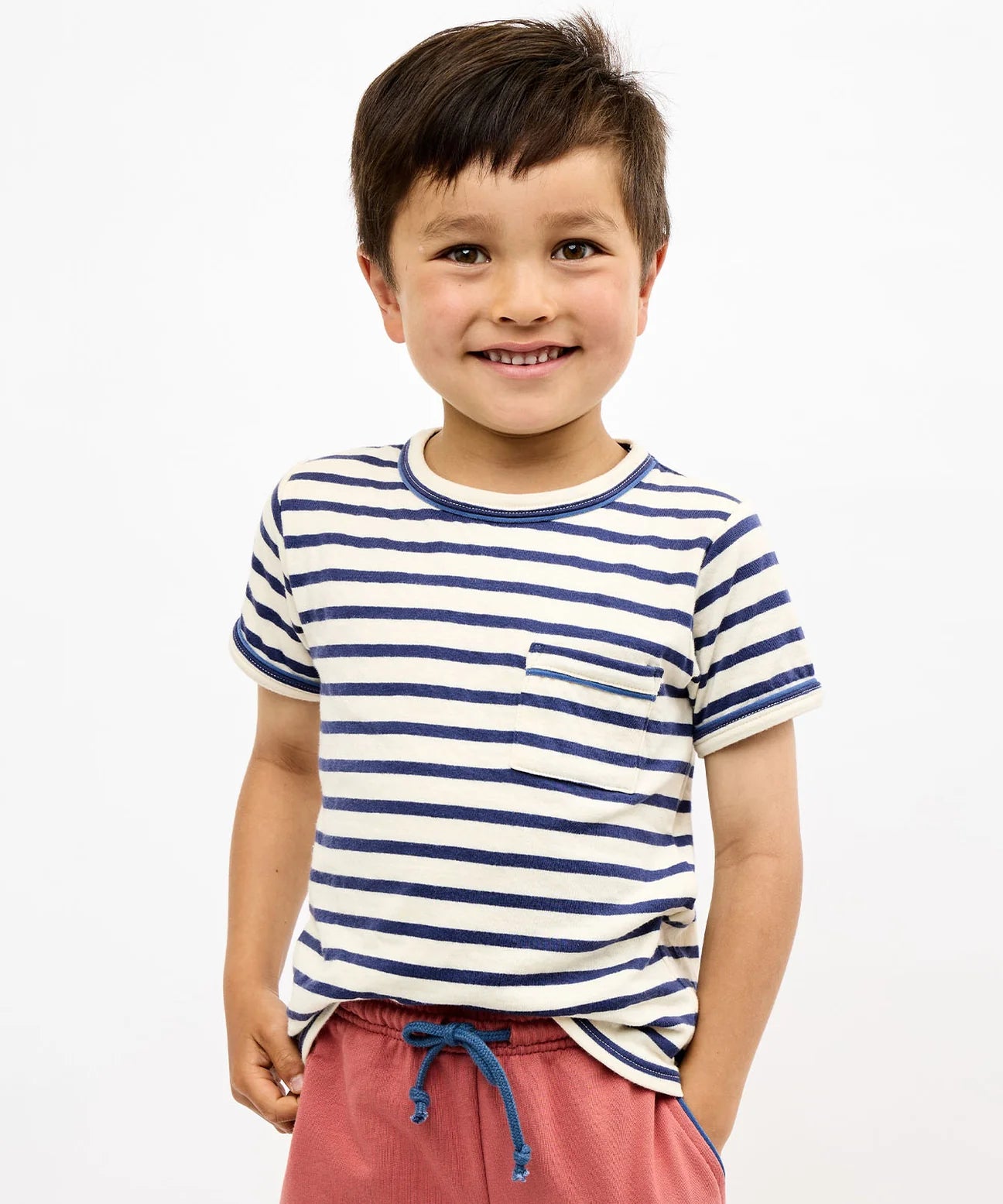 Oso & Me Willie T-Shirt- Navy Stripe