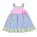 Florence Eiseman Seersucker Dress With Flower