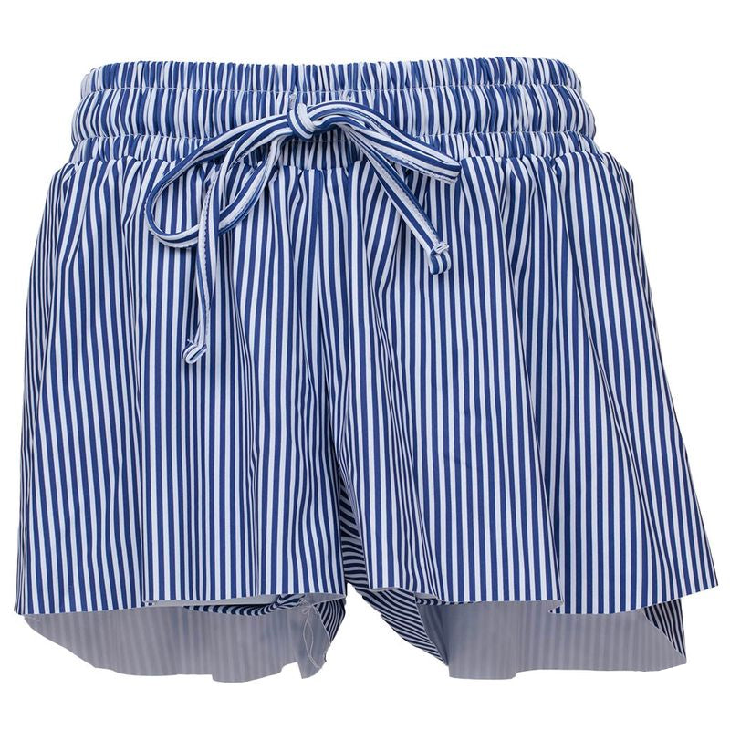 Butterfly Navy Stripes Flowy Shorts