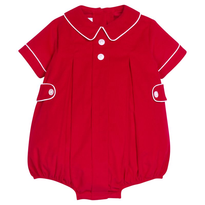 Little English Davant Bubble- Red Corduroy