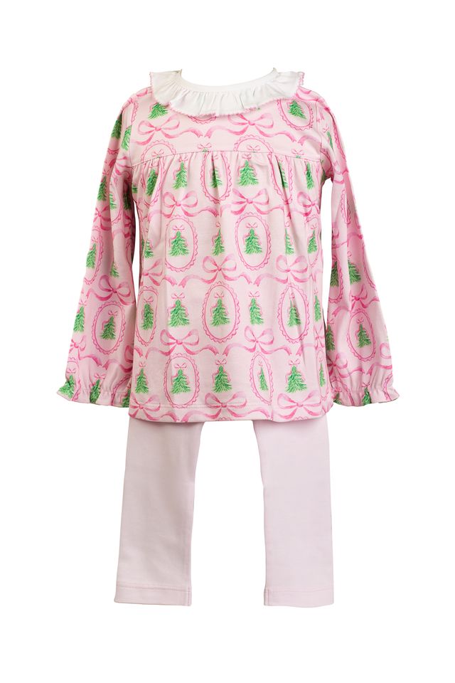 The Proper Peony Pink Tannenbaum Legging Set