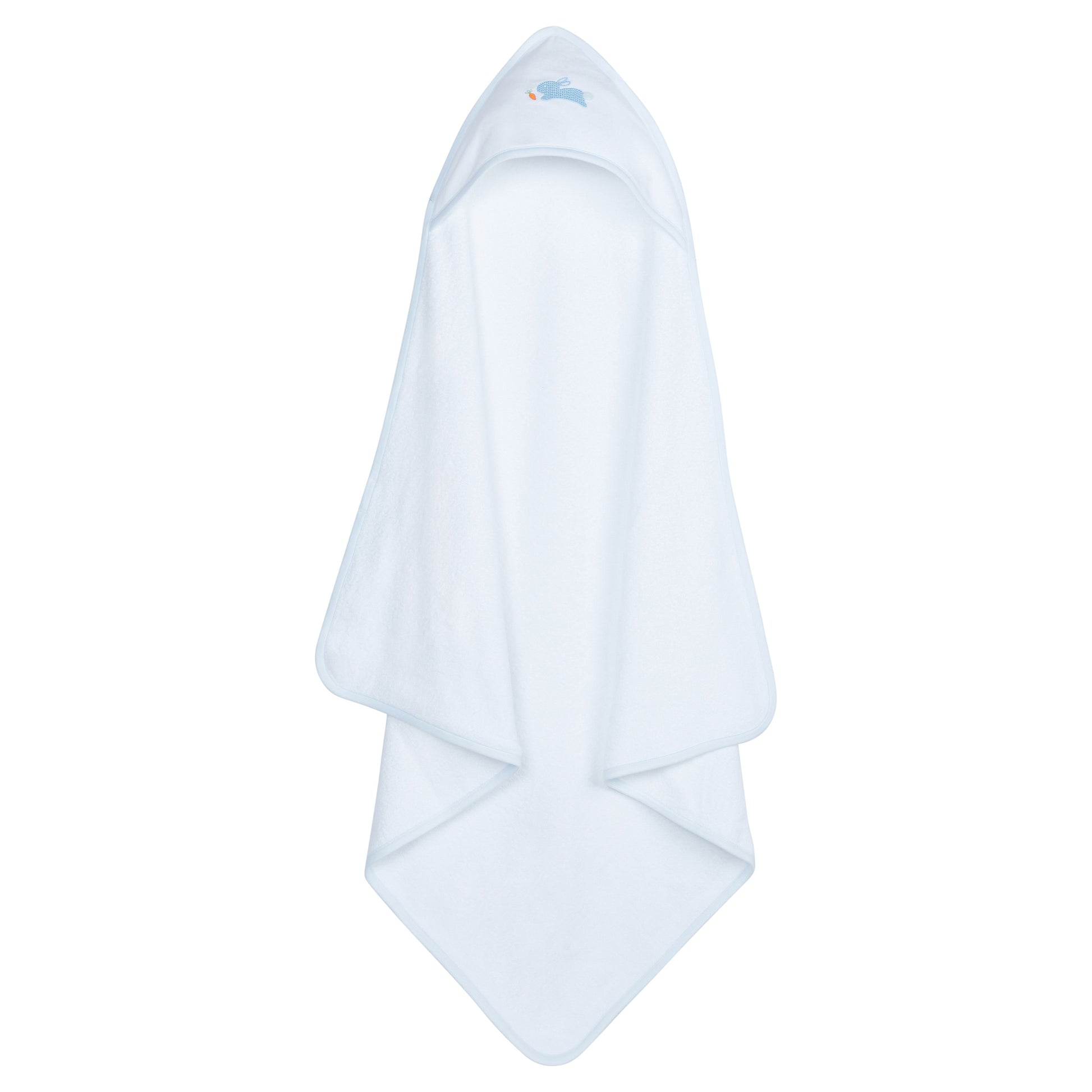 Little English Hooded Towel - Blue Bunny