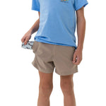 Burlebo Youth Everyday Short- Cobblestone Khaki With Duck Hunt Pocket