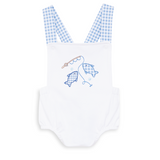 Magnolia Baby Gone Fishing Applique Criss Cross Bubble