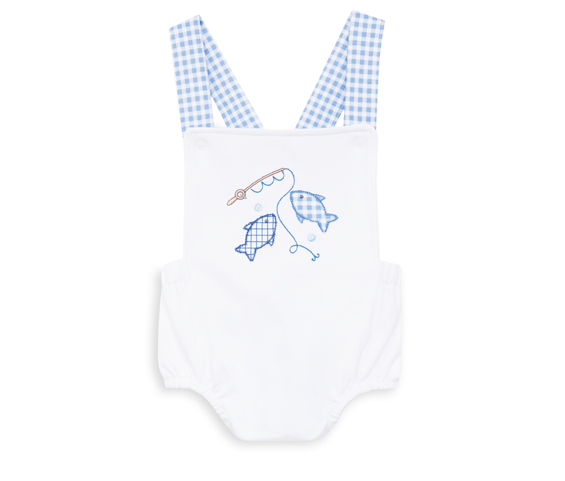 Magnolia Baby Gone Fishing Applique Criss Cross Bubble