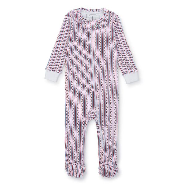 Lila and Hayes Parker Pima Cotton Zipper Pajama - Stars and Stripes