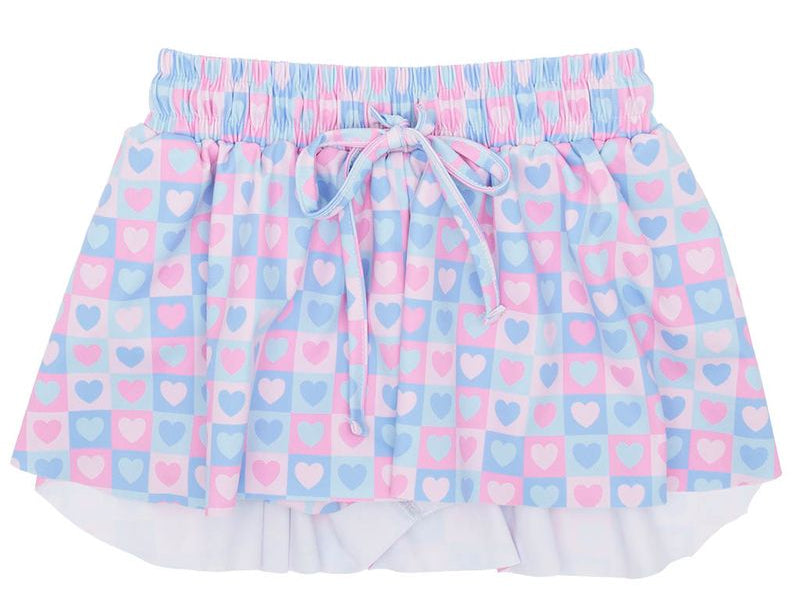 Butterfly Pastel Hearts Flowy Shorts