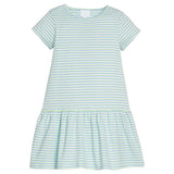 Little English Kari T Shirt Dress- Greenview Stripe