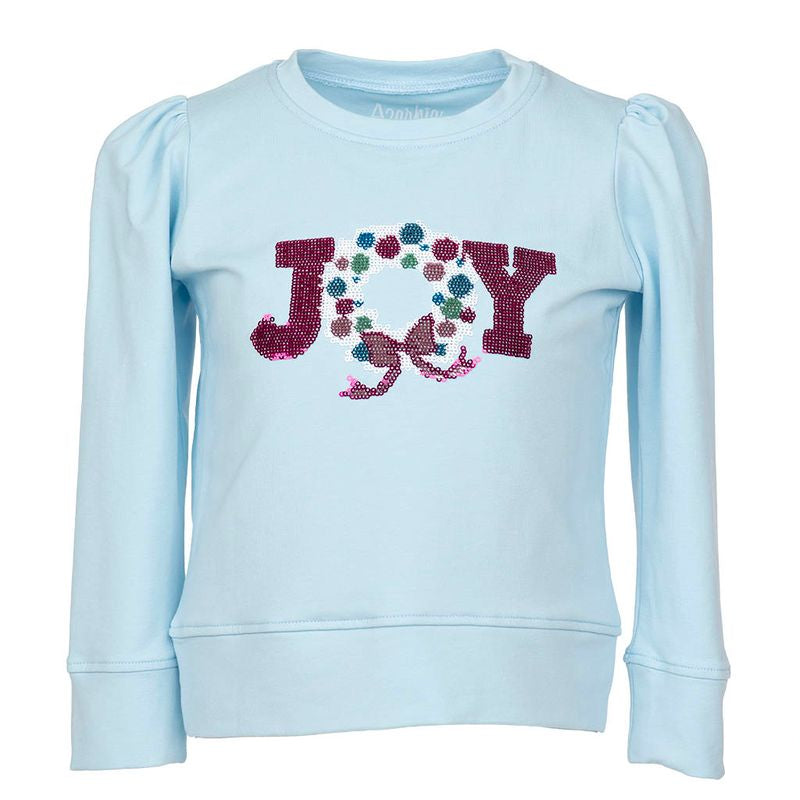 Light Blue Sequin Joy Shirt