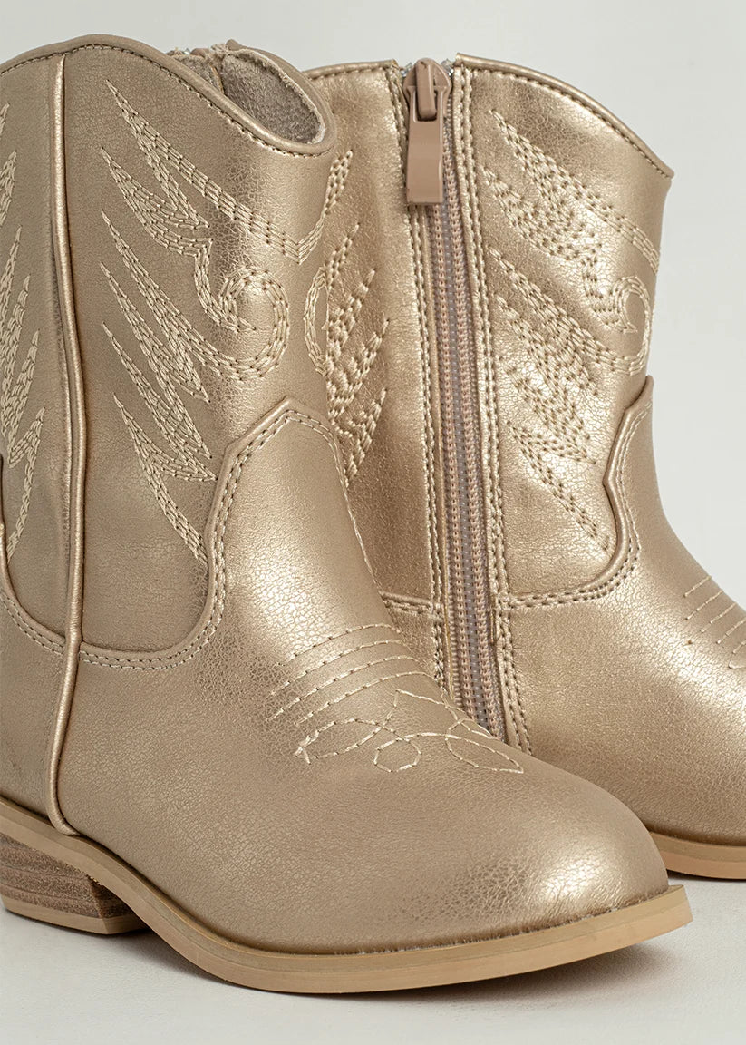 Shu Shop Zahara Mini Boots- Golden