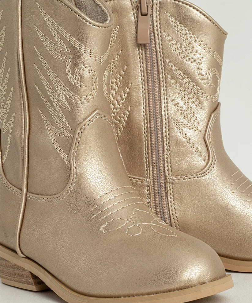 Shu Shop Zahara Mini Boots- Golden