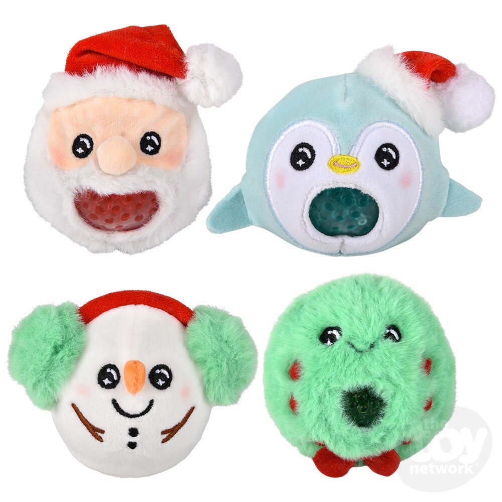 3" Christmas Squeezy Bead Plush