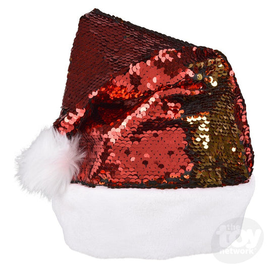 Flip Sequin Santa Hat 16"