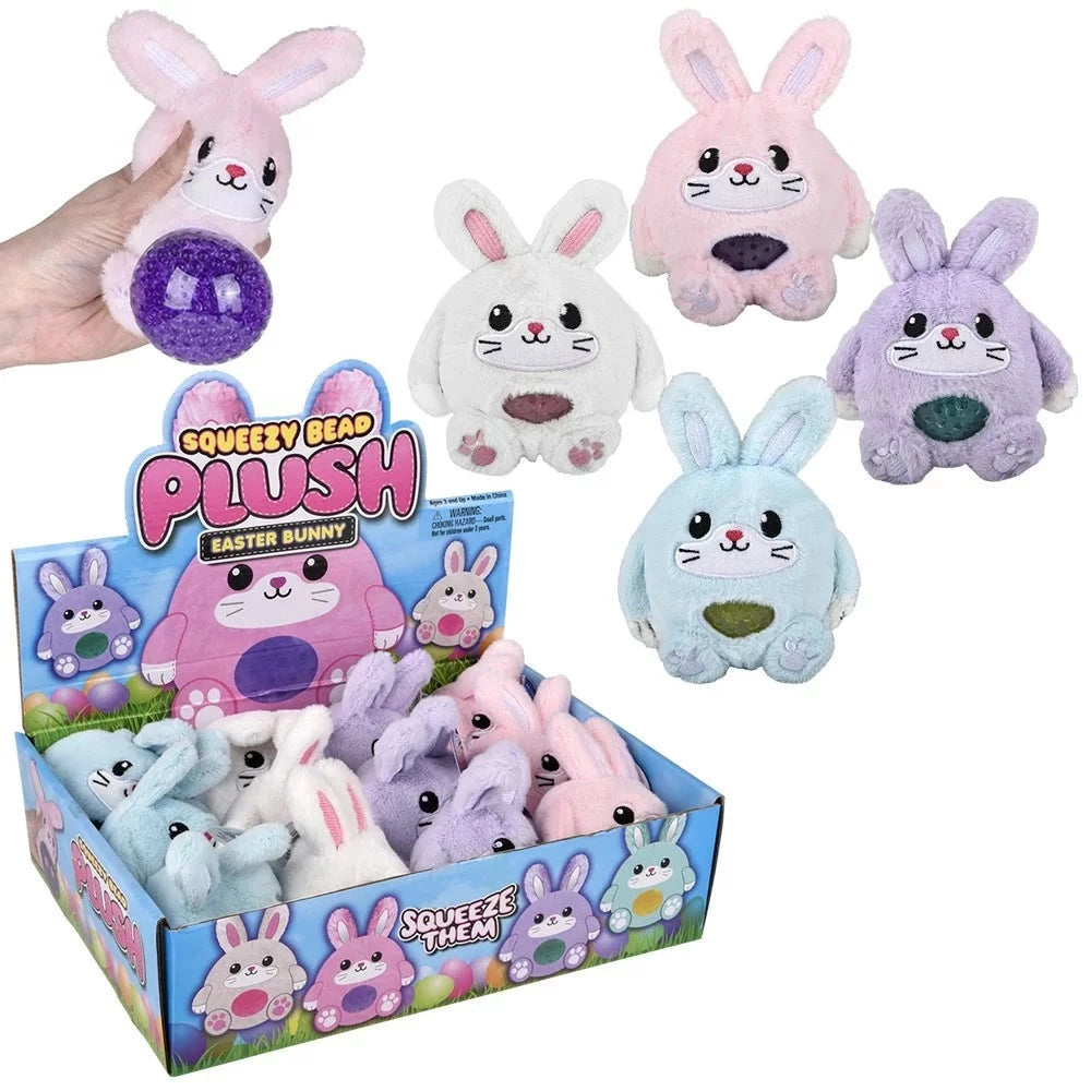 The Toy Network 3" Squeezy Bead Plush Easter Bunny