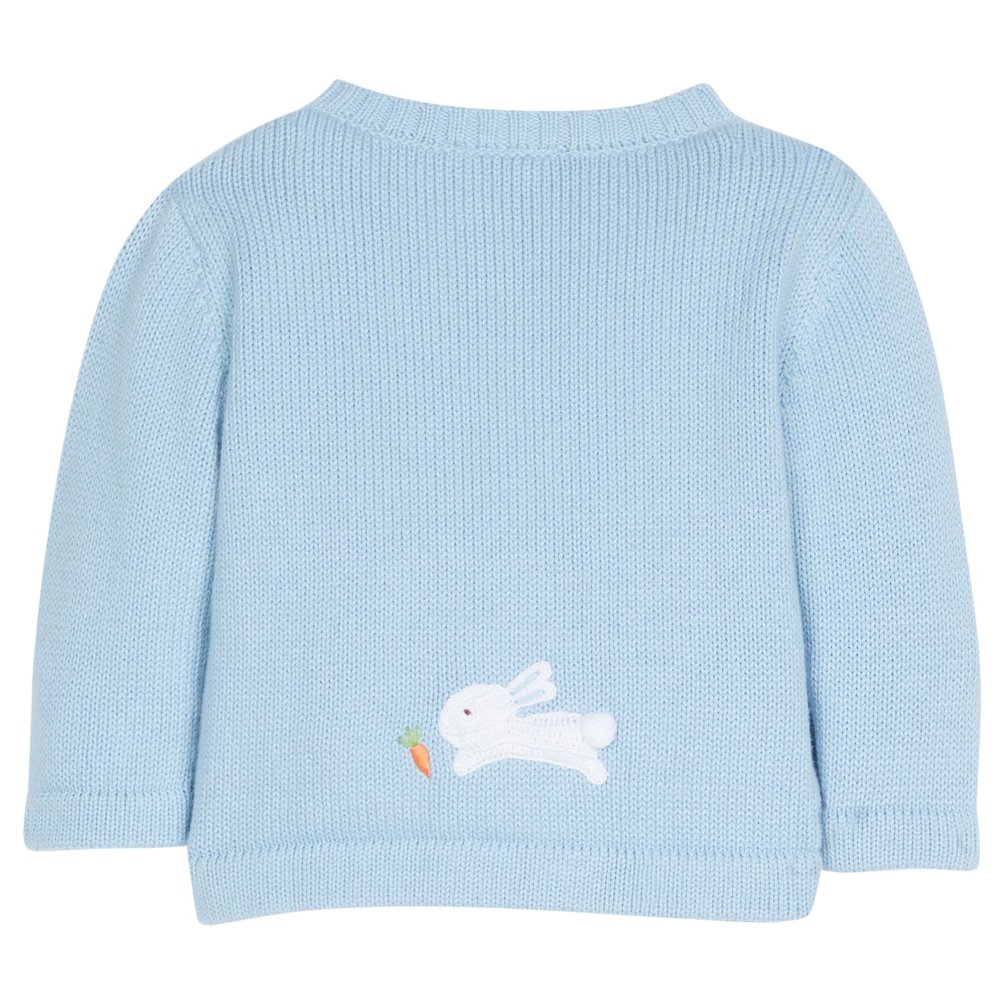 Little English Crochet Sweater - Blue Bunny