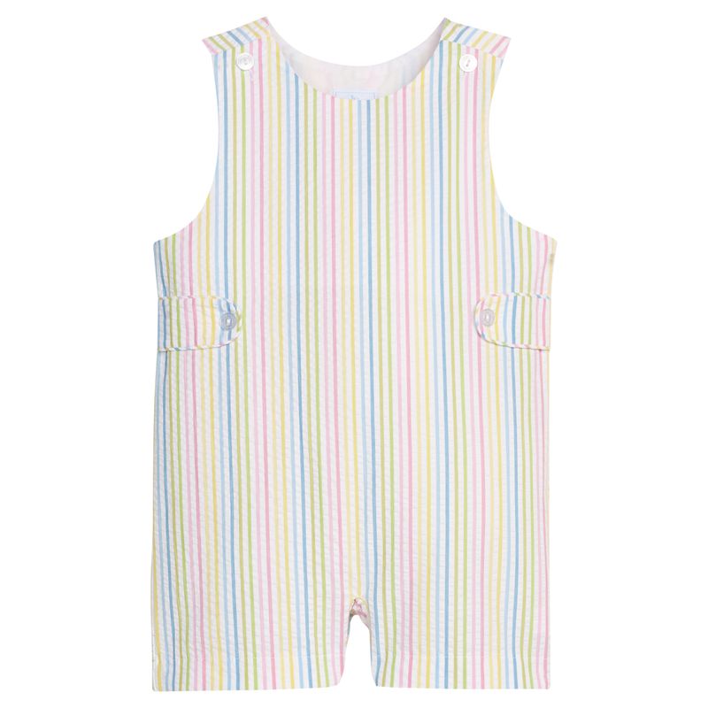 Button Tab Jon Jon- Rainbow Stripe Seersucker