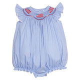 Little English Smocked Bishop Bubble- Flags