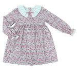 Love George Pink Floral Corduroy Dress