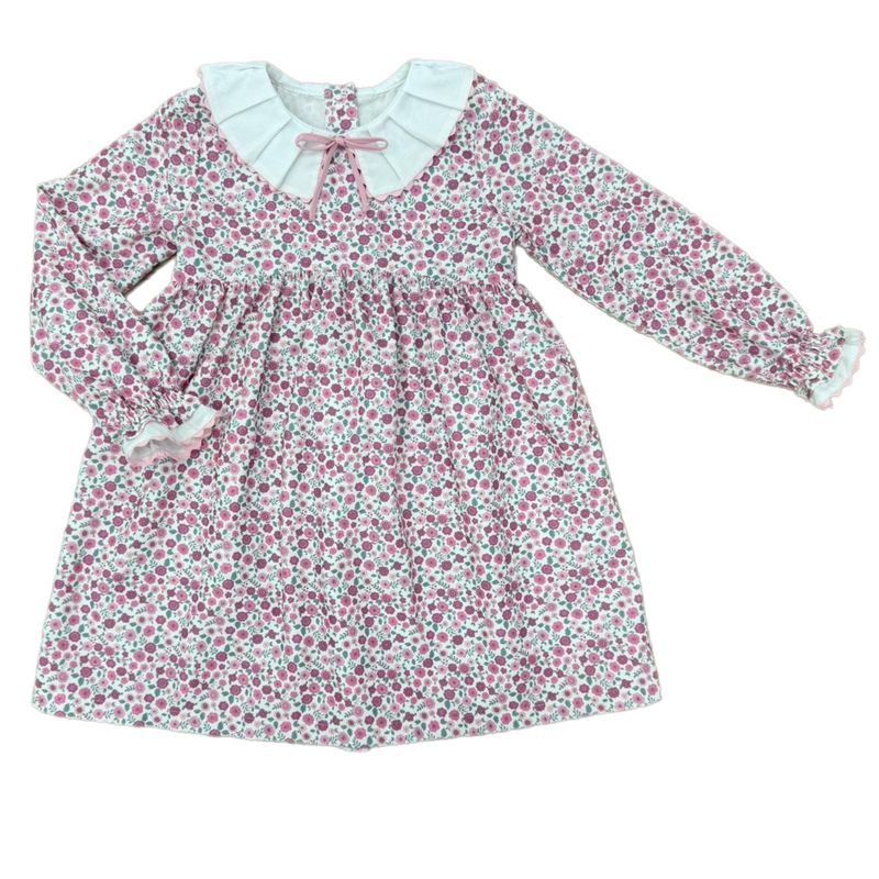Love George Pink Floral Corduroy Dress