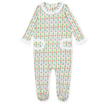 Lila and Hayes Lucy Girls' Romper - Tree Topper Bows