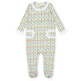 Lila and Hayes Lucy Girls' Romper - Tree Topper Bows