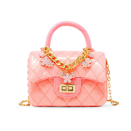 Zomi Gems Classic Sparkle Top Handbag- Bubblegum
