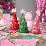 Packed Party Colorful Tinsel Christmas Tree Crackers