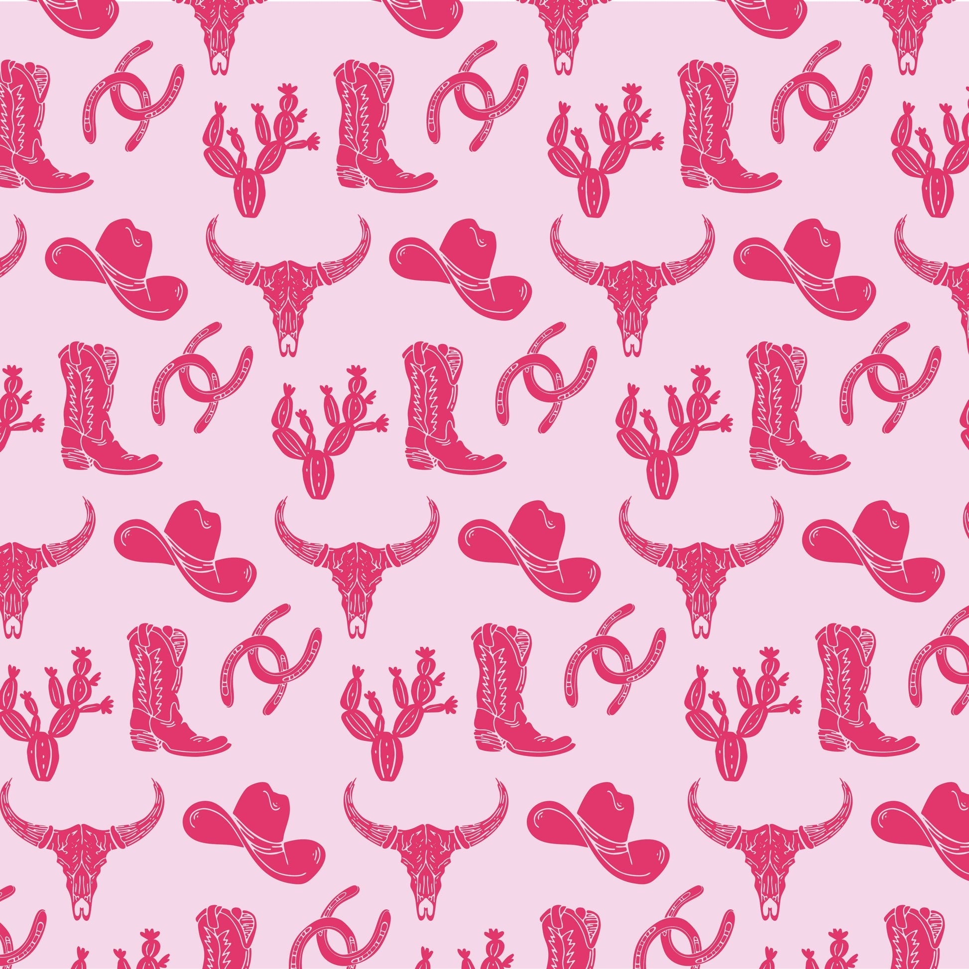 Lila and Hayes Alden Girls' Pajama Pant Set - Wild West Pink