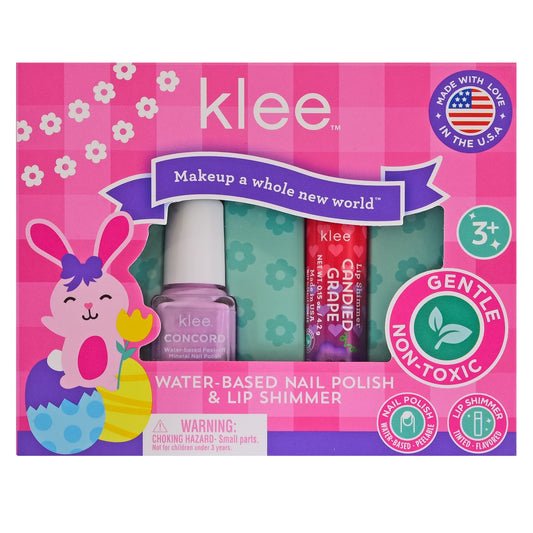 Klee Skipping Purple- Easter Nail Polish and Lip Shimmer Duo