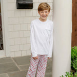 Lila and Hayes Beckett Boys' Hangout Pant - Whimsical Santa