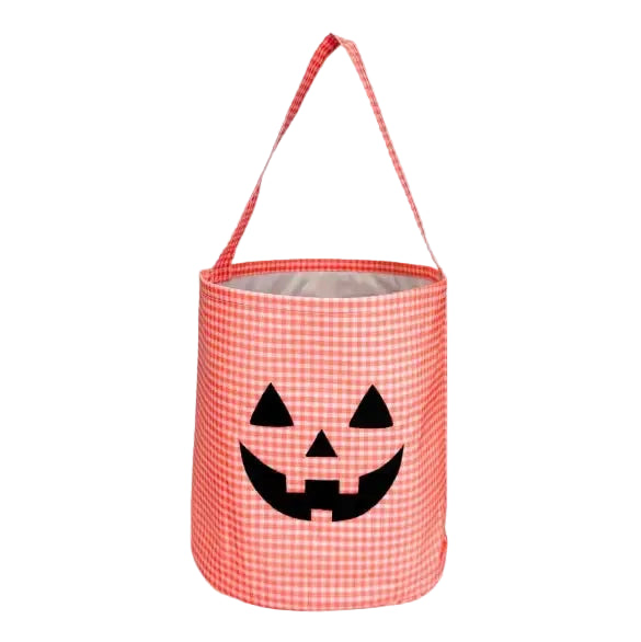 Mint Orange Trick or Treat Tote 